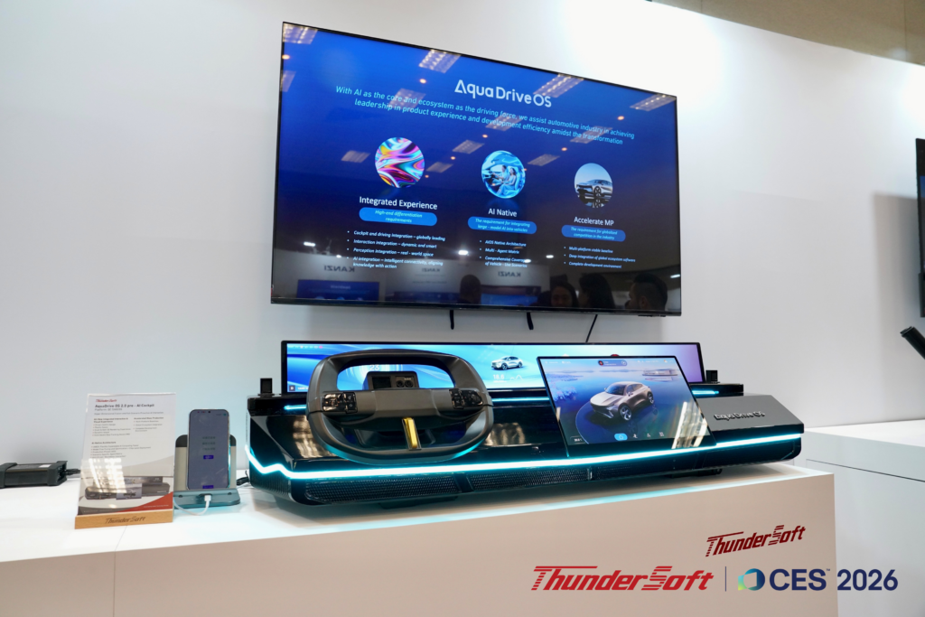 ThunderSoft Introduces AquaDrive OS 2.0 Pre at CES 2026, Advancing AI-Native Vehicle Experiences at Production Scale插图1